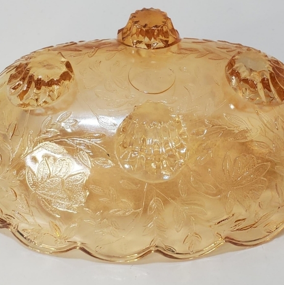 Carnival iridescent Jeanette glass dish - Picture 2 of 5